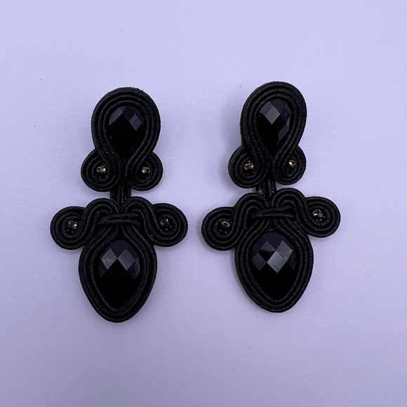 Elegant Vintage-Inspired Art Deco Earrings - Glam Evening Earrings - Picture 11 of 11